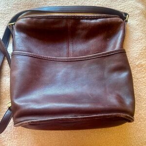 Coach authentic Leather Bucket Bag Full Grain Smooth Leather